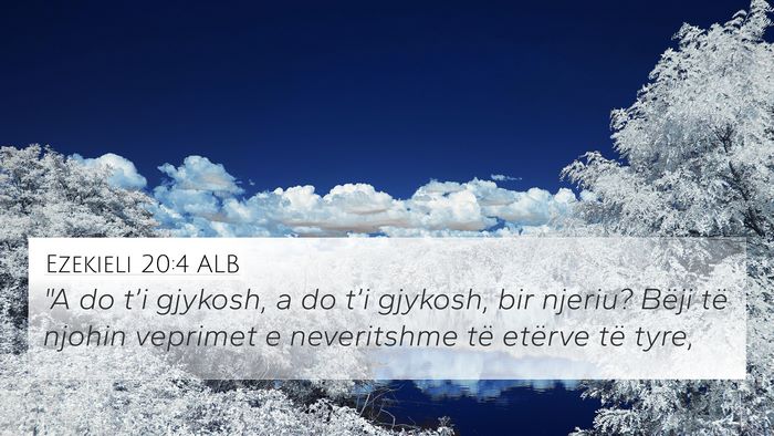 Ezekieli 20:4 ALB Bible Verse Image