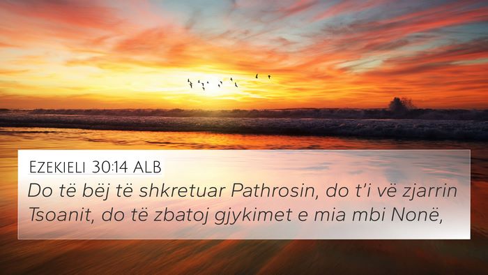 Ezekieli 30:14 ALB Bible Verse Image