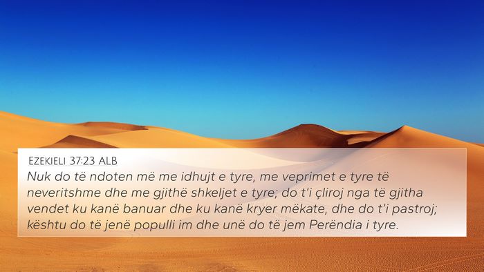 Ezekieli 37:23 ALB Bible Verse Image