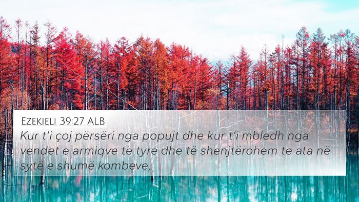Ezekieli 39:27 ALB Bible Verse Image