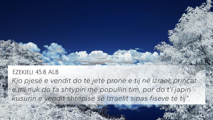Ezekieli 45:8 ALB Bible Verse Image