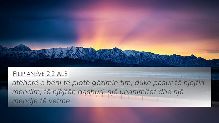 Filipianëve 2:2 ALB Bible Verse Image