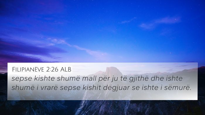 Filipianëve 2:26 ALB Bible Verse Image