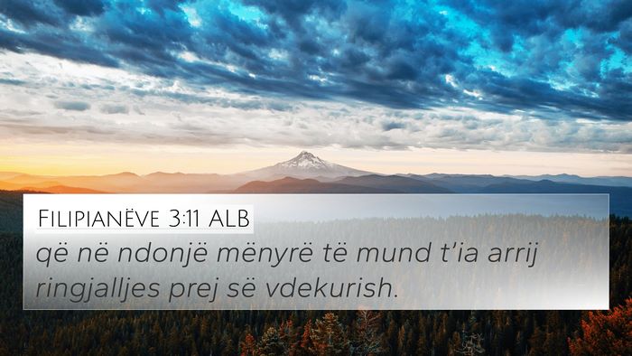 Filipianëve 3:11 ALB Bible Verse Image