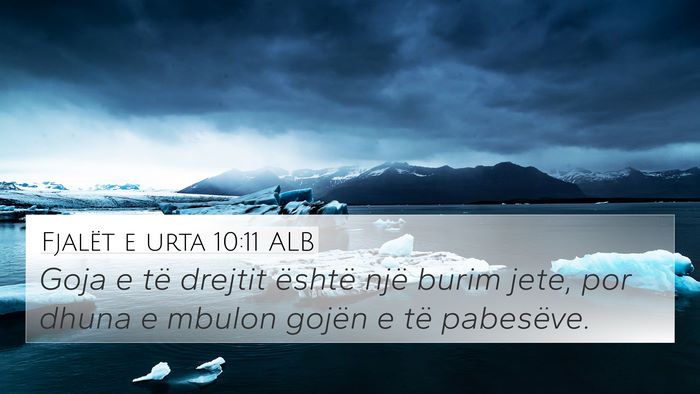 Fjalët e urta 10:11 ALB Bible Verse Image