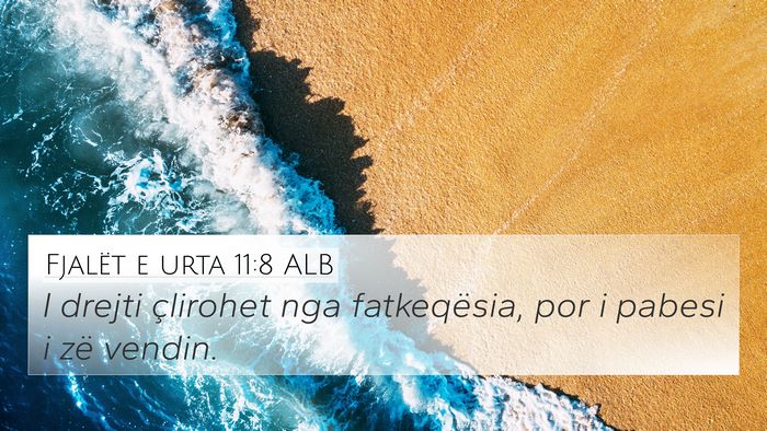 Fjalët e urta 11:8 ALB Bible Verse Image