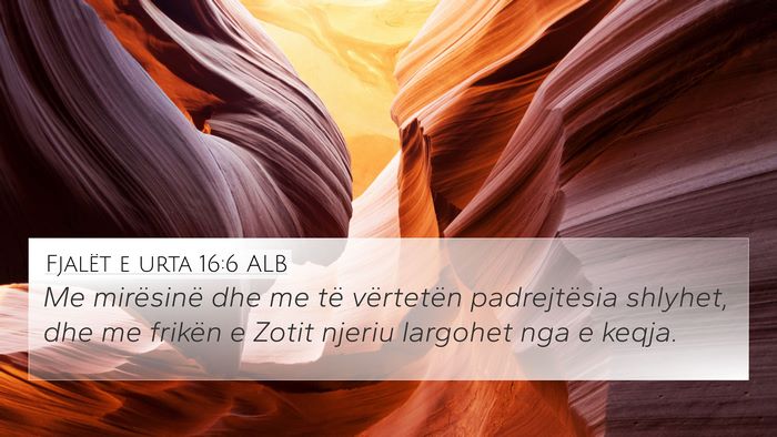 Fjalët e urta 16:6 ALB Bible Verse Image