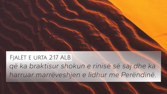 Fjalët e urta 2:17 ALB Bible Verse Image