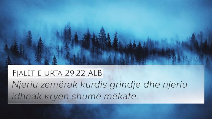 Fjalët e urta 29:22 ALB Bible Verse Image