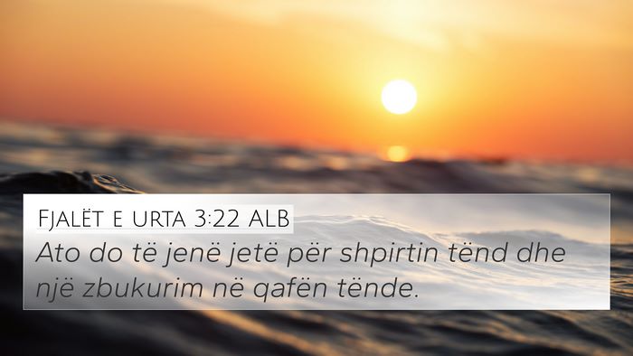 Fjalët e urta 3:22 ALB Bible Verse Image