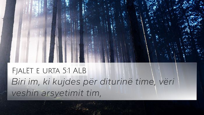 Fjalët e urta 5:1 ALB Bible Verse Image