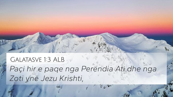 Galatasve 1:3 ALB Bible Verse Image
