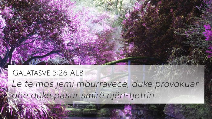 Galatasve 5:26 ALB Bible Verse Image