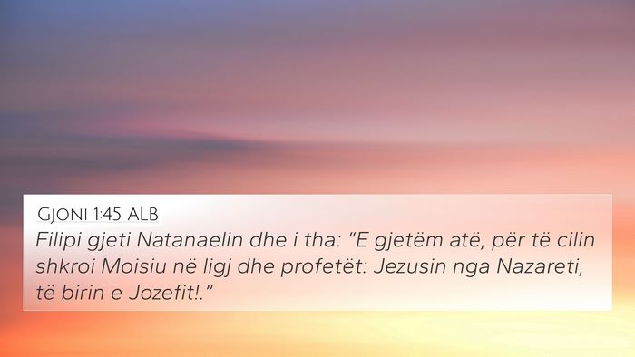 Gjoni 1:45 ALB Bible Verse Image