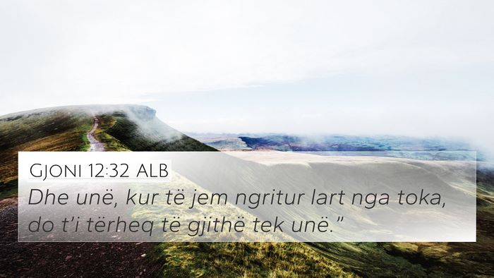 Gjoni 12:32 ALB Bible Verse Image