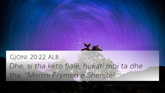 Gjoni 20:22 ALB Bible Verse Image
