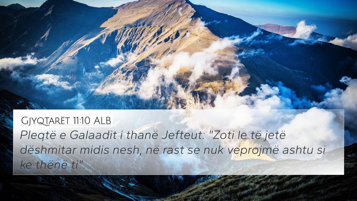 Gjyqtarët 11:10 ALB Bible Verse Image