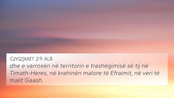 Gjyqtarët 2:9 ALB Bible Verse Image