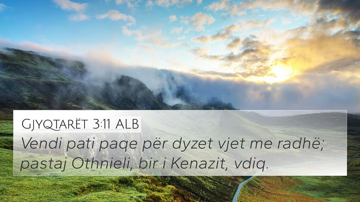 Gjyqtarët 3:11 ALB Bible Verse Image