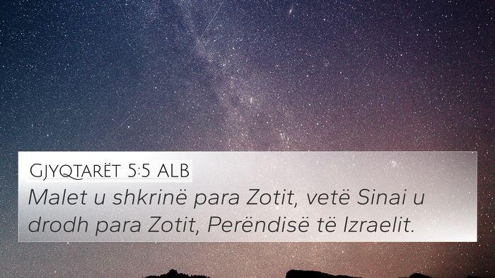 Gjyqtarët 5:5 ALB Bible Verse Image
