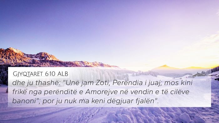 Gjyqtarët 6:10 ALB 4K Wallpaper - dhe ju thashë: 