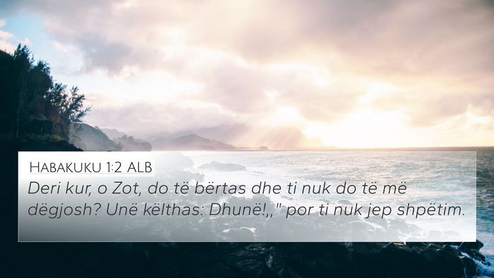 Habakuku 1:2 ALB Bible Verse Image