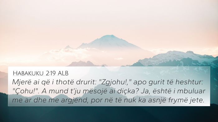 Habakuku 2:19 ALB Bible Verse Image