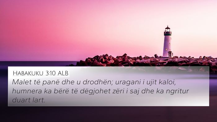 Habakuku 3:10 ALB Bible Verse Image
