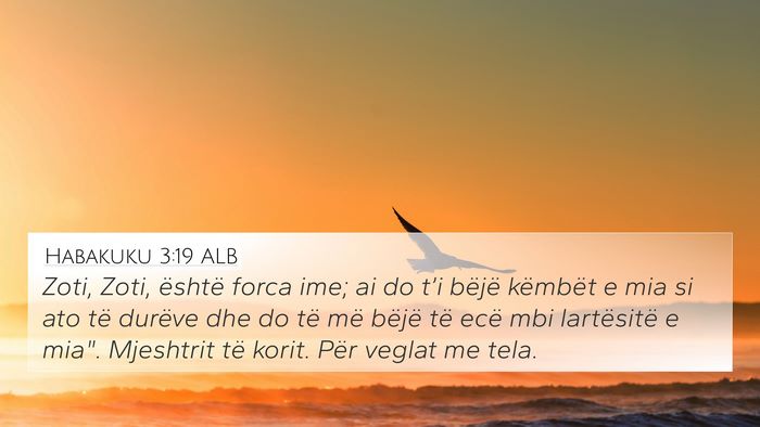 Habakuku 3:19 ALB Bible Verse Image