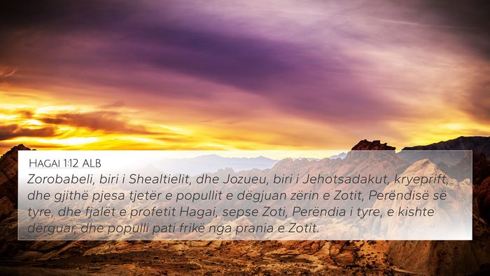 Hagai 1:12 ALB Bible Verse Image