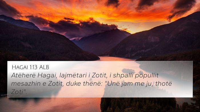 Hagai 1:13 ALB Bible Verse Image