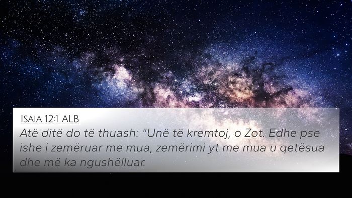 Isaia 12:1 ALB Bible Verse Image