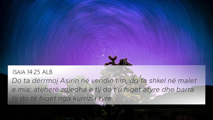 Isaia 14:25 ALB Bible Verse Image