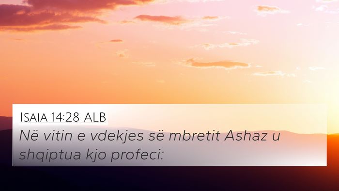 Isaia 14:28 ALB Bible Verse Image