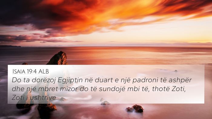 Isaia 19:4 ALB Bible Verse Image