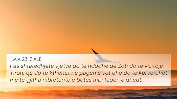 Isaia 23:17 ALB Bible Verse Image