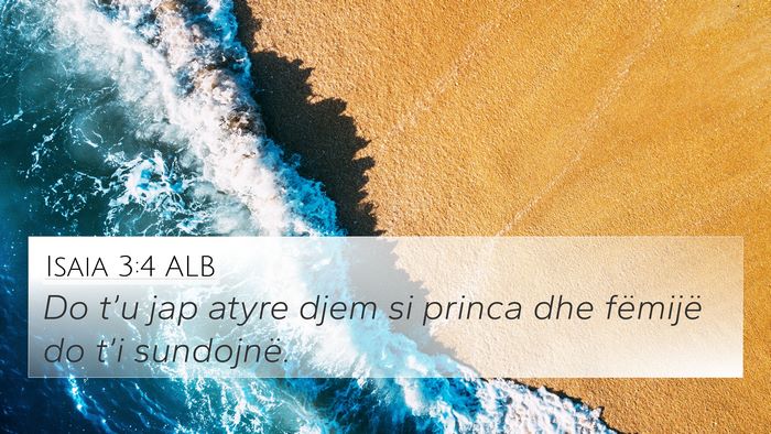 Isaia 3:4 ALB Bible Verse Image
