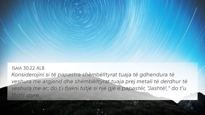 Isaia 30:22 ALB Bible Verse Image
