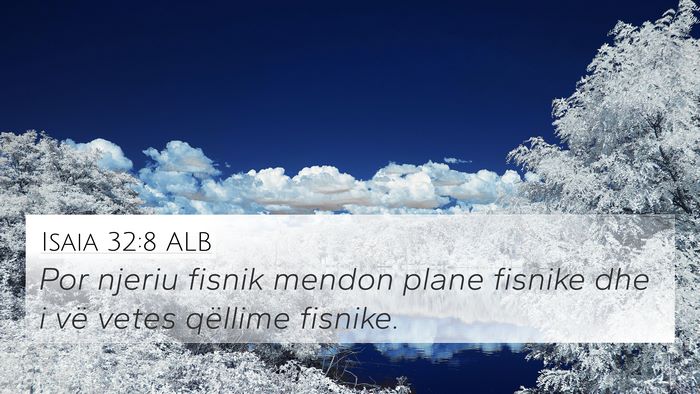 Isaia 32:8 ALB Bible Verse Image