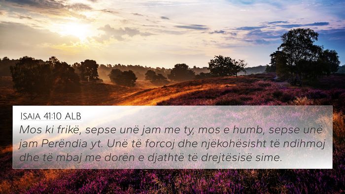 Isaia 41:10 ALB Bible Verse Image