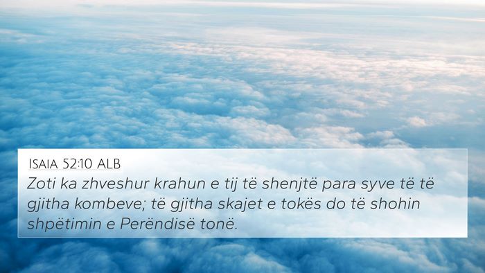 Isaia 52:10 ALB Bible Verse Image