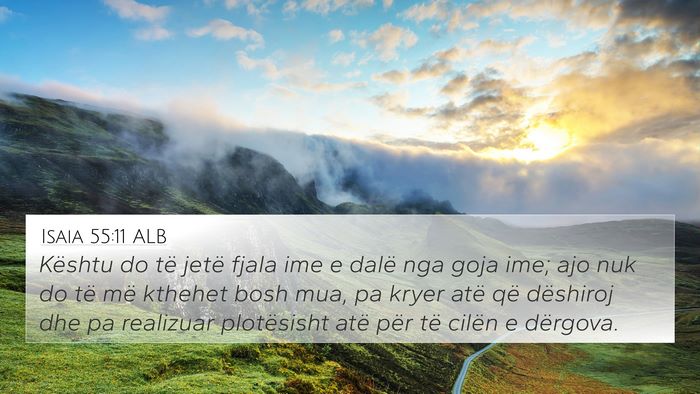 Isaia 55:11 ALB Bible Verse Image