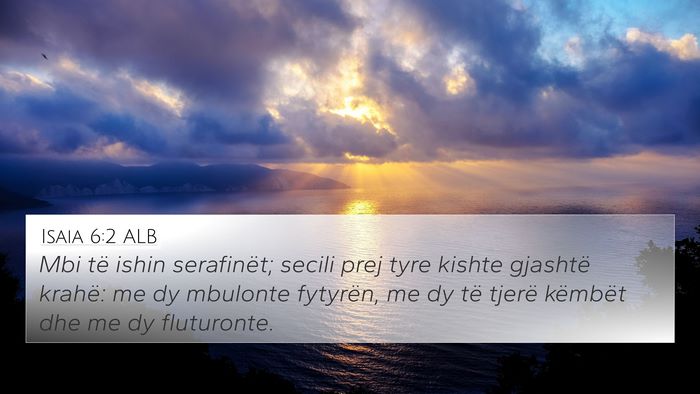 Isaia 6:2 ALB Bible Verse Image