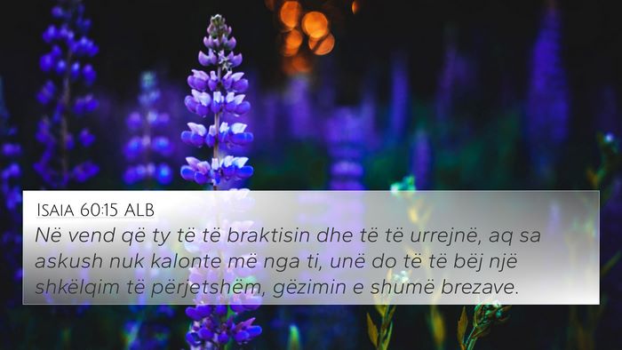 Isaia 60:15 ALB Bible Verse Image