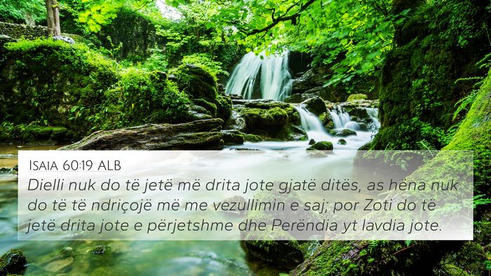 Isaia 60:19 ALB Bible Verse Image