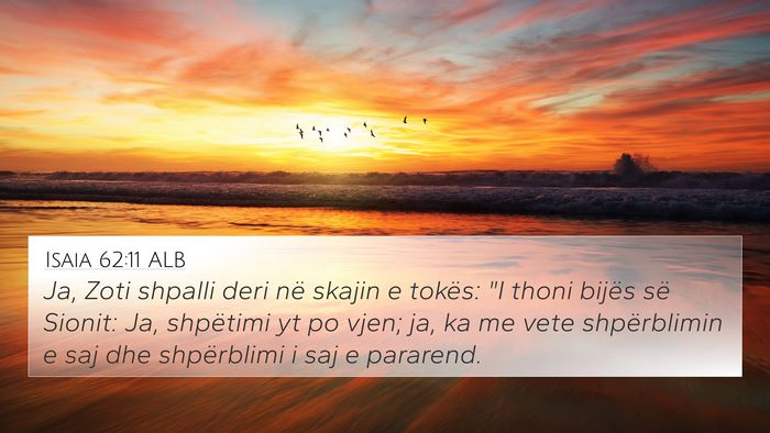 Isaia 62:11 ALB Bible Verse Image