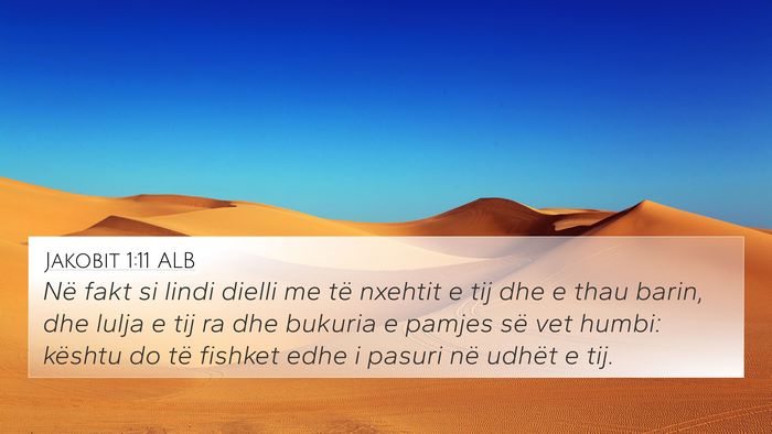 Jakobit 1:11 ALB Bible Verse Image