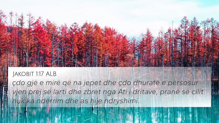 Jakobit 1:17 ALB Bible Verse Image