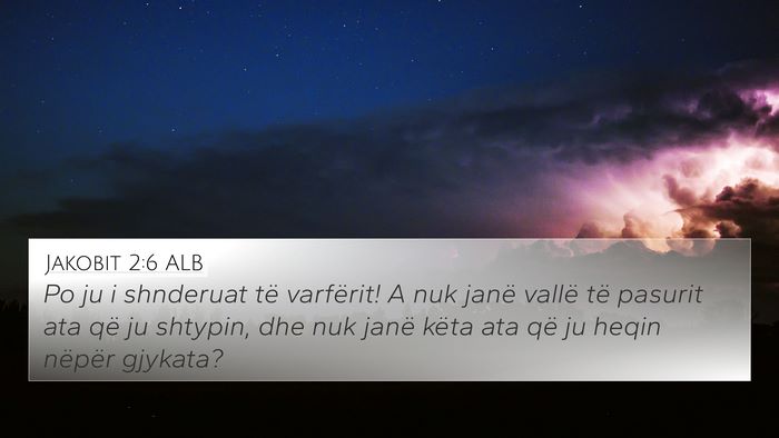 Jakobit 2:6 ALB Bible Verse Image