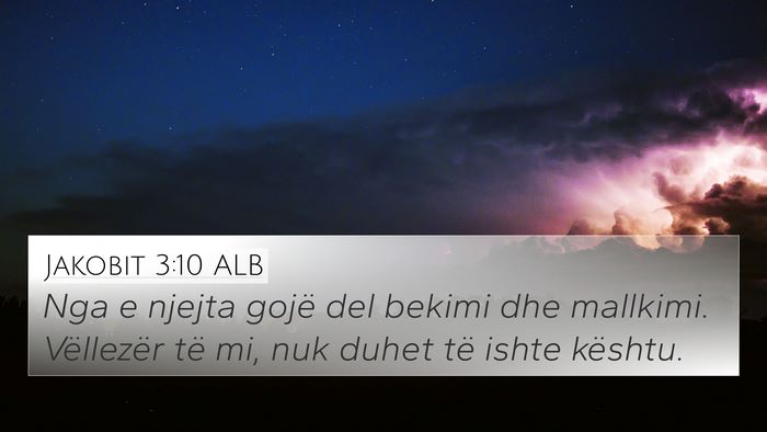 Jakobit 3:10 ALB Bible Verse Image